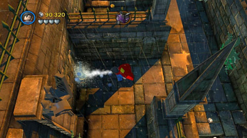 #04 - You have to freeze water and destroy 5 objects (the best way to get to them is to use flying character) - Arkham Asylum Antics | Minikits - Minikits - LEGO Batman 2: DC Super Heroes Game Guide & Walkthrough