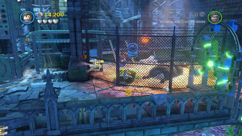 #02 - Fly over fence with swimming ban sign and pick up minikit - Asylum Assignment | Minikits - Minikits - LEGO Batman 2: DC Super Heroes Game Guide & Walkthrough