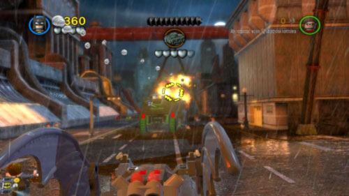 #01 - During the chase shoot to advertisement plate under characteristic A shape mast - Chemical Signature | Minikits - Minikits - LEGO Batman 2: DC Super Heroes Game Guide & Walkthrough