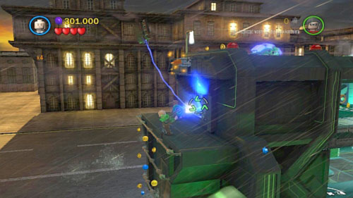 #07 - When you get to the roof of the vehicle move left, jump down on platform and use Lexs weapon to destroy black doors - Chemical Signature | Minikits - Minikits - LEGO Batman 2: DC Super Heroes Game Guide & Walkthrough