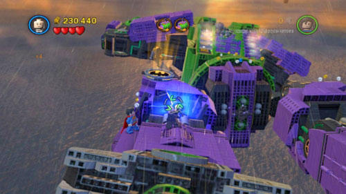 #08 - Use Lex to destroy black bricks on robots left thigh - Down to Earth | Minikits - Minikits - LEGO Batman 2: DC Super Heroes Game Guide & Walkthrough