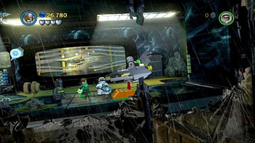 #04 - In the room on the first floor where you get after destroying golden doors - Tower Defiance | Minikits - Minikits - LEGO Batman 2: DC Super Heroes Game Guide & Walkthrough