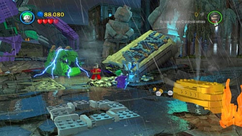 #04 - Use Joker on the electric device on the right - Heroes Unite | Minikits - Minikits - LEGO Batman 2: DC Super Heroes Game Guide & Walkthrough