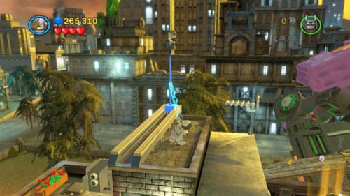 The Next President - during the fight with robot get on the roof on the left side - Citizen in peril - Other - LEGO Batman 2: DC Super Heroes Game Guide & Walkthrough