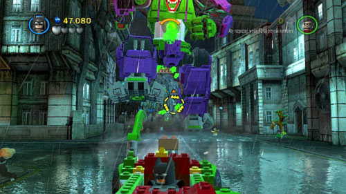 Core Instability - during the chase you will see a tree on the right side, shoot to it - Citizen in peril - Other - LEGO Batman 2: DC Super Heroes Game Guide & Walkthrough