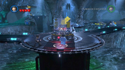 After short animation back to the central platform and use terminal (picture) - Arkham Asylum Antics - prologue | Walkthrough - Walkthrough - LEGO Batman 2: DC Super Heroes Game Guide & Walkthrough