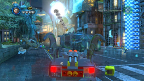 To start this mission you have to follow the Jokers vehicle (picture) - Chemical Signature | Walkthrough - Walkthrough - LEGO Batman 2: DC Super Heroes Game Guide & Walkthrough