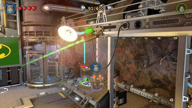 When you get to the other side, wear the Sensor Suit and turn on invisibility (hold the interact button) - Batcave - Walkthrough - LEGO Batman 3: Beyond Gotham - Game Guide and Walkthrough