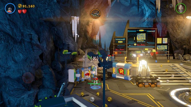 Get the robot under the hatch you have created, then press the correct button to get on the other side - Breaking BATS! - Walkthrough - LEGO Batman 3: Beyond Gotham - Game Guide and Walkthrough