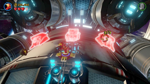 After destroying the rocket, create a flying machine - Space Suits You, Sir! - Walkthrough - LEGO Batman 3: Beyond Gotham - Game Guide and Walkthrough