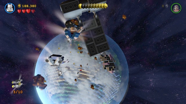 After a brief cut-scene your chosen character plummets toward the Earth - The Lantern Menace - Walkthrough - LEGO Batman 3: Beyond Gotham - Game Guide and Walkthrough