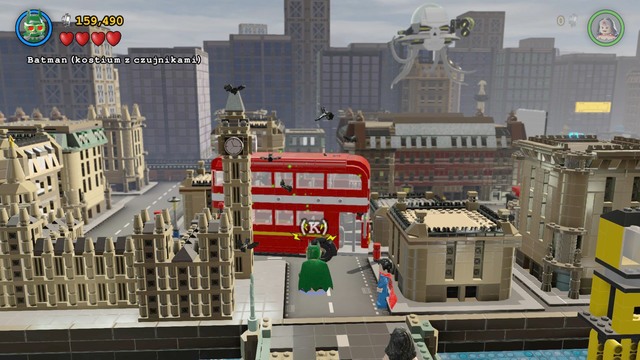 When you are on the other side of the bridge, Brainiac will block your way - Europe Against It - Walkthrough - LEGO Batman 3: Beyond Gotham - Game Guide and Walkthrough