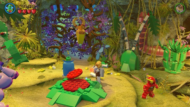 Fight off spiders and use the destroyed objects to create a platform for Flash - A Blue Hope - Walkthrough - LEGO Batman 3: Beyond Gotham - Game Guide and Walkthrough