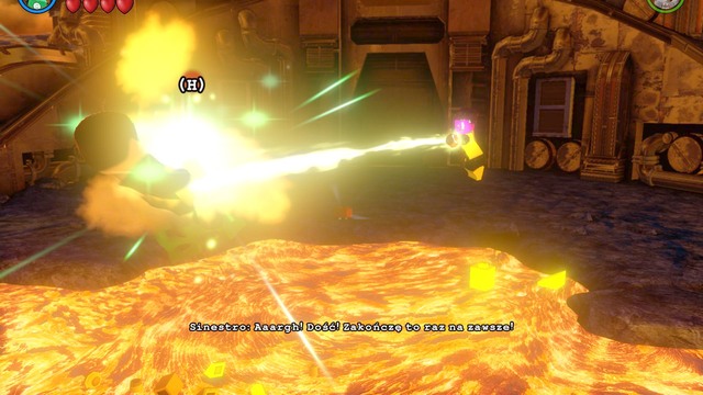 Once the wall is down, start smacking Sinestro (repeatedly press buttons prompted onscreen) - Aw-Qward Situation - Walkthrough - LEGO Batman 3: Beyond Gotham - Game Guide and Walkthrough