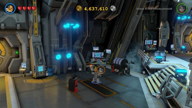 The next character is available for unlocking in the left part of the location - Characters - Watchtower - secrets - LEGO Batman 3: Beyond Gotham - Game Guide and Walkthrough