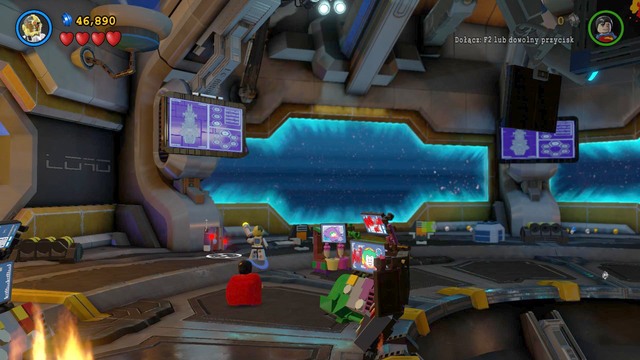 You can collect the Minikit by hacking the terminal shown in the picture - Minikits - Space Station Infestation - secrets - LEGO Batman 3: Beyond Gotham - Game Guide and Walkthrough