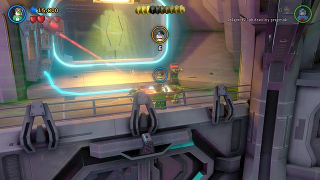 When youre on the other side, go to the other end of the arena and use the second platform, as Plastic Man - Adam West / Red Brick - Space Station Infestation - secrets - LEGO Batman 3: Beyond Gotham - Game Guide and Walkthrough