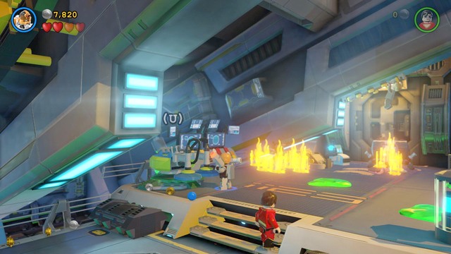 Go left and use the vehicle located there - Characters - The Big Grapple - secrets - LEGO Batman 3: Beyond Gotham - Game Guide and Walkthrough