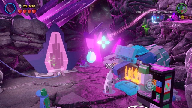 You will find the second character near the passage between dimensions - Characters - Power of Love - secrets - LEGO Batman 3: Beyond Gotham - Game Guide and Walkthrough