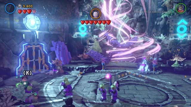 You will find the last Minikit in the let part of the arena on which you fight Indigo-1 - Minikits - Jailhouse Nok - secrets - LEGO Batman 3: Beyond Gotham - Game Guide and Walkthrough