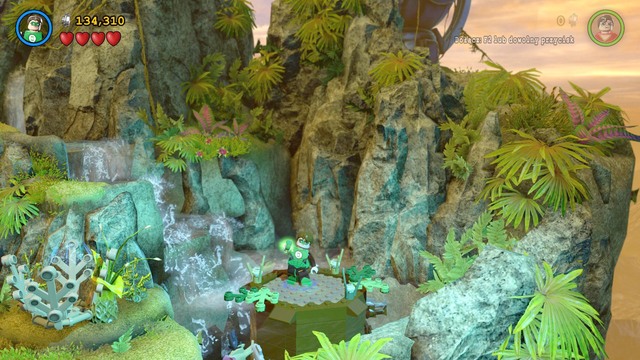 You will find the last Minikit also in the place where you save the Saint Walker - Minikits - A Blue Hope - secrets - LEGO Batman 3: Beyond Gotham - Game Guide and Walkthrough