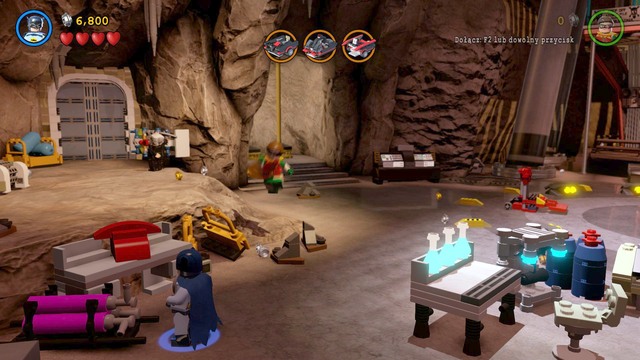 You will receive the fifth Minikit after destroying three red phones in the cave - Minikits - Same Bat-Time! Same Bat-Channel! - secrets - LEGO Batman 3: Beyond Gotham - Game Guide and Walkthrough