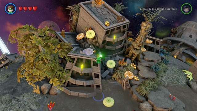 To rescue Adam, you have to land on the roof and destroy the silver object under which Adam is trapped - Adam West - Okaara - secrets - LEGO Batman 3: Beyond Gotham - Game Guide and Walkthrough