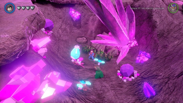 Destroy all the objects that block the pile of dirts and then, as Green Lantern, start digging up bricks - Vehicles - Zamaron - secrets - LEGO Batman 3: Beyond Gotham - Game Guide and Walkthrough