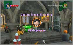 Justin Finch-Fletchley: Once you create the Polyjuice Potion, you will receive the Token as a reward (during the main story line) - LEGO Harry Potter Years 1-4: Hogwarts Bonuses - Walkthrough - Secrets and Collectibles - LEGO Harry Potter Years 1-4 Guide & Walkthrough