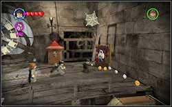 Madam Rosmerta: (Time Travel) On the right you will find a wardrobe - first use (RD) and then a character with a book - LEGO Harry Potter Years 1-4: Hogwarts Bonuses - Walkthrough - Secrets and Collectibles - LEGO Harry Potter Years 1-4 Guide & Walkthrough