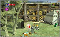 Katie Bell: Use (WL) on the five green Gryffindor flags - LEGO Harry Potter Years 1-4: Hogwarts Bonuses - Walkthrough - Secrets and Collectibles - LEGO Harry Potter Years 1-4 Guide & Walkthrough