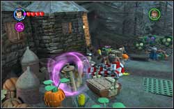 Ron (Brown Jacket): Use (WL) on the three brown mushrooms - LEGO Harry Potter Years 1-4: Hogwarts Bonuses - Walkthrough - Secrets and Collectibles - LEGO Harry Potter Years 1-4 Guide & Walkthrough