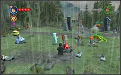 Victor Krum: Beside you will find a rocket, on which you can use only (DM) - LEGO Harry Potter Years 1-4: Hogwarts Bonuses - Walkthrough - Secrets and Collectibles - LEGO Harry Potter Years 1-4 Guide & Walkthrough
