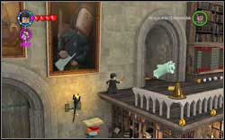 Use magic on the three Sorting Hats - the first one can be found on the terrace on the left, on the balustrade; the second one is being held by pixies (IM) at the back of the room; the third one is on the terrace on the right - LEGO Harry Potter Years 1-4: Hogwarts Bonuses - Walkthrough - Secrets and Collectibles - LEGO Harry Potter Years 1-4 Guide & Walkthrough