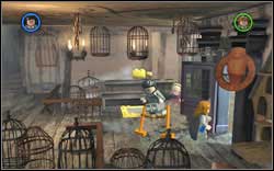 Destroy the cage with magic and then use (WL) to create a small cleaning machine - LEGO Harry Potter Years 1-4: Leaky Cauldron Bonuses - Walkthrough - Secrets and Collectibles - LEGO Harry Potter Years 1-4 Guide & Walkthrough