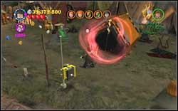 Slytherin (green): To the north of the hungry book you will find a locked tent which you can open with (DM) - LEGO Harry Potter Years 1-4: Year 4 Bonuses - Walkthrough - Secrets and Collectibles - LEGO Harry Potter Years 1-4 Guide & Walkthrough