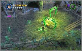 Ravenclaw (blue): After crossing the river and creating a ramp from the planks (WL), stand on the edge and manually (by holding down [H]) aim the (RD) spell onto the silver gate #1 - LEGO Harry Potter Years 1-4: Year 2 Bonuses - Walkthrough - Secrets and Collectibles - LEGO Harry Potter Years 1-4 Guide & Walkthrough