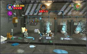 Moaning Myrtle will start throwing stuff at you, while hiding inside one of the cabins - LEGO Harry Potter Years 1-4: Year 2 Part 2 - Walkthrough - Walkthrough - LEGO Harry Potter Years 1-4 Guide & Walkthrough