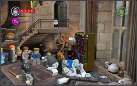 You can get the second cup using magic on the pile of cups by the cupboard and then opening it - LEGO Harry Potter Years 1-4: Year 3 Part 1 - Walkthrough - Walkthrough - LEGO Harry Potter Years 1-4 Guide & Walkthrough