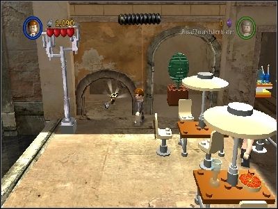 As Indy use whip to jump above water - Chapter 1 - The Hunt for Sir Richard - part 1 - The Last Crusade - LEGO Indiana Jones: The Original Adventures - Game Guide and Walkthrough