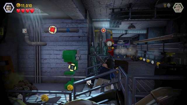 You will find the fourth one on the left side, before the last steam valve - Restoring power | Jurassic Park - secrets - Jurassic Park - secrets (missions) - LEGO Jurassic World Game Guide & Walkthrough