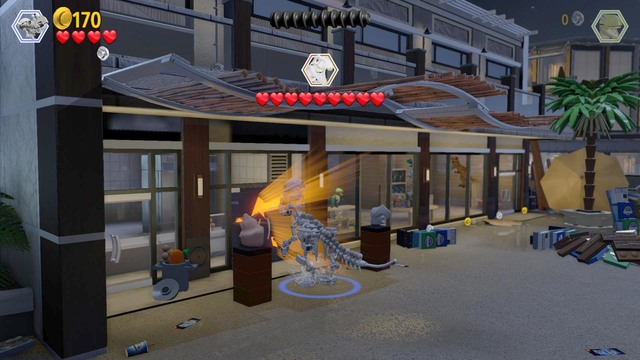 Minikit #6 - Main Street Showdown | Jurassic World - secrets - Jurassic World - secrets (missions) - LEGO Jurassic World Game Guide & Walkthrough