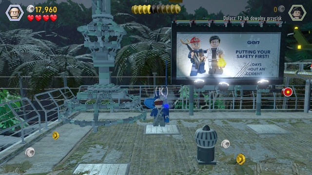 Third one can be found next to the helicopter - Communications Center | Jurassic Park - The Lost World - secrets - Jurassic Park - The Lost World - secrets (missions) - LEGO Jurassic World Game Guide & Walkthrough