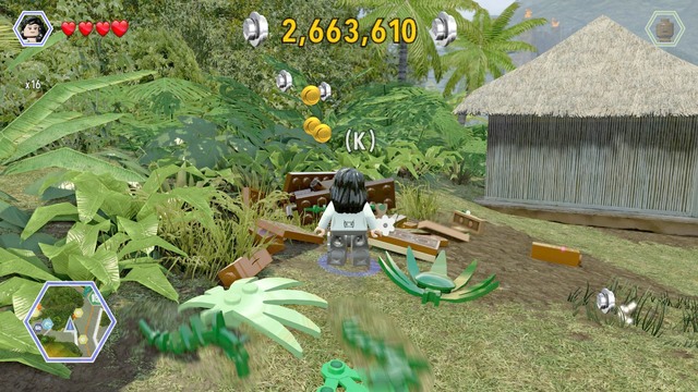 Walk behind the house and destroy all containers - Jurassic Park Gate | Jurassic Park - secrets in free roam - Jurassic Park - secrets in free roam - LEGO Jurassic World Game Guide & Walkthrough
