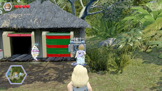 As Claire, walk to the gate on the right side and hack the control panel - Jurassic Park Gate | Jurassic Park - secrets in free roam - Jurassic Park - secrets in free roam - LEGO Jurassic World Game Guide & Walkthrough
