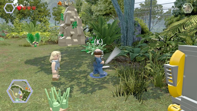 Second one is next to the LEGO object with the golden brick #5 - Dilophosaurus Territory | Jurassic Park - secrets in free roam - Jurassic Park - secrets in free roam - LEGO Jurassic World Game Guide & Walkthrough