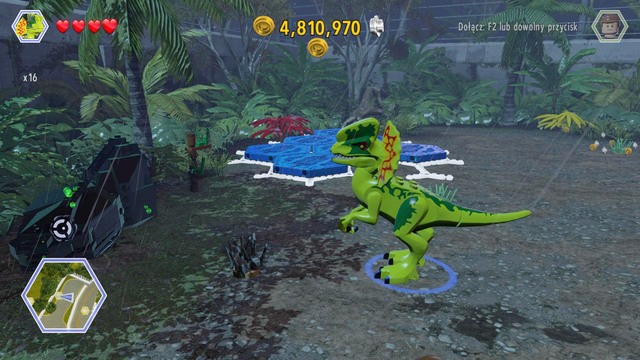 As dilophosaurus, walk to the black container and destroy it with a spit - Herbivore Territory | Jurassic Park - secrets in free roam - Jurassic Park - secrets in free roam - LEGO Jurassic World Game Guide & Walkthrough