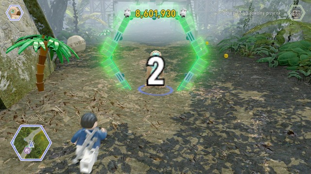 You will receive the first golden brick once you finish the race - Shady Grove | Jurassic World - secrets in free roam - Jurassic World - secrets in free roam - LEGO Jurassic World Game Guide & Walkthrough