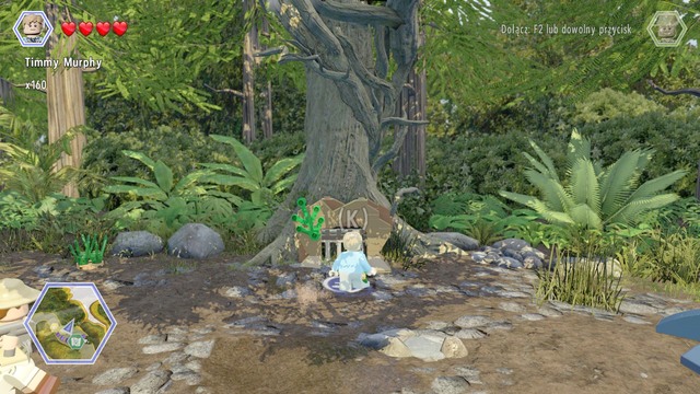 Use the passage in the tree as Timmy - Hunter Camp | Jurassic Park - The Lost World - secrets in free roam - Jurassic Park - The Lost World - secrets in free roam - LEGO Jurassic World Game Guide & Walkthrough