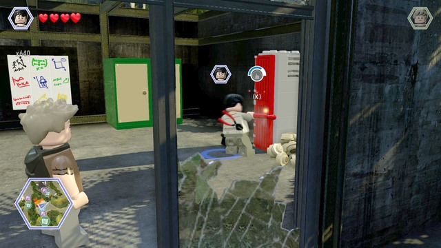 Third letter is hidden in the building - InGen Facility | Jurassic Park III - secrets in free roam - Jurassic Park III - secrets in free roam - LEGO Jurassic World Game Guide & Walkthrough
